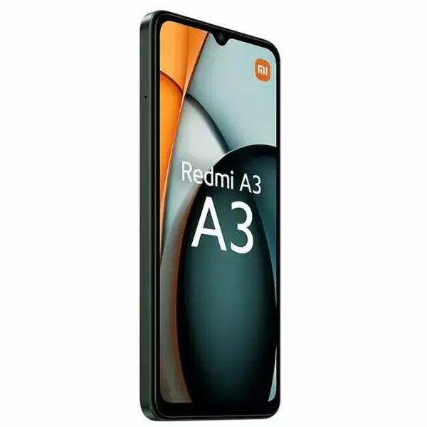 Xiaomi Redmi A3 (зелен), поддържа 2 SIM карти, 6.71" (17.04cm) IPS LCD, осемядрен Mediatek Helio G36 2.2GHz, 4GB RAM, 128GB Flash памет (+microSD слот), 8 + 5 Мpix камери, Android, 193g, MZB0GLBEU