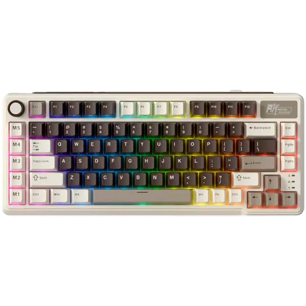 ROYAL KLUDGE RK L75 Mocha Grey Gaming Keyboard Cream switch - RK-L75-MCHAGY-CRMSW-US