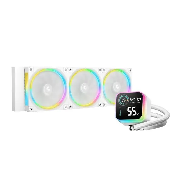 DeepCool водно охлаждане Water Cooling LQ360 ULTRA WH ARGB - LCD Screen (R-LQ360-WHASMC-G-1)