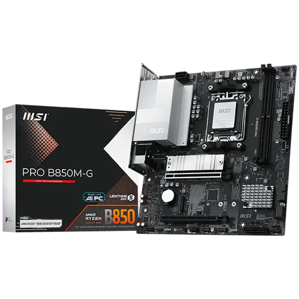 MSI PRO B850M-G (AM5, 2x DDR5, 1x HDMI, 1xDP, 2x PCI-E x16, 2x M.2, Realtek - PRO_B850M-G