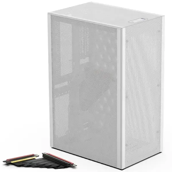 Кутия Ssupd Meshlicious Full Mesh PCIE 4.0 Edition Mini-ITX Case - White - SSUPD-CASE-GESP-012
