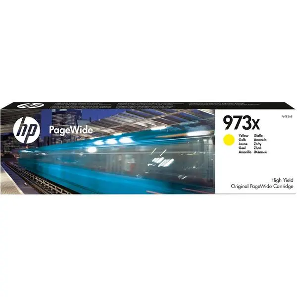 HP 973X High Yield Yellow Original PageWide Cartridge - F6T83AE