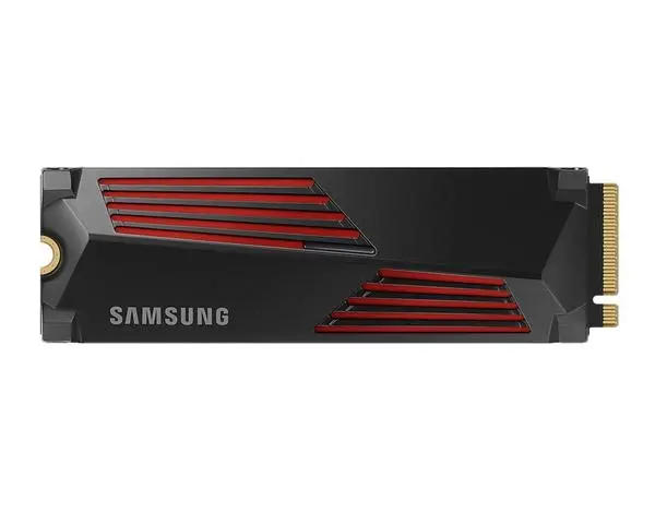 Samsung SSD 990 PRO 4TB Heatsink PCIe 4.0 NVMe 2.0 M.2 V-NAND 3-bit MLC, 256-bit Encryption, Read 7450 MB/s Write 6900 MB/s  - MZ-V9P4T0CW