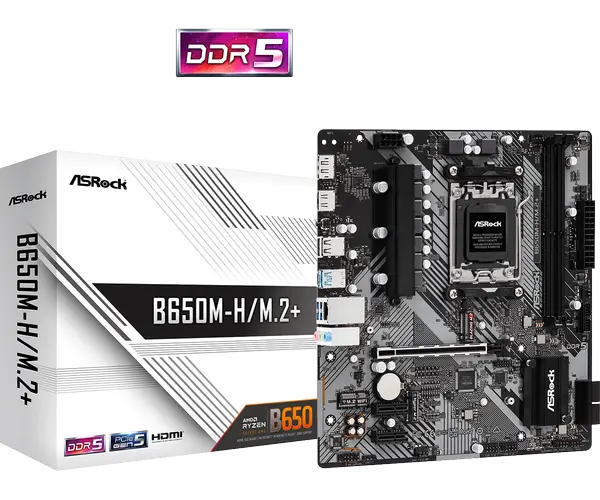 Дънна платка ASROCK B650M-H/M.2+ - 69023