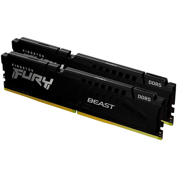 Kingston DRAM 16GB 5200MT/s DDR5 CL40 DIMM (Kit of 2) FURY Beast Black XMP - KF552C40BBK2-16
