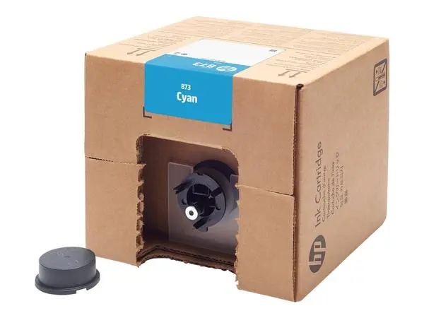 HP 873 3-liter Cyan Latex Ink Cartridge - 4UV85A
