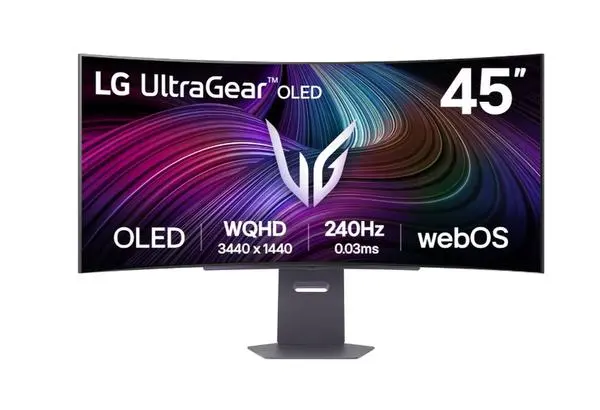 LG  44.5", OLED UltraGear 21:9 Curved Smart, 0.03 ms, WQHD (3440x1440), 240Hz, HDR 400, 1500000:1, 250 cd/m2 - 45GX90SA-B