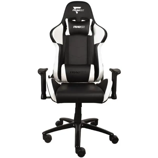Геймърски стол FragON 2X Series V2 - Black/White - FRAGON-CH-2X-WHITE-V2
