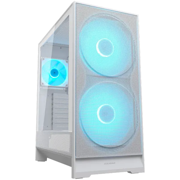 COUGAR AIRFACE 180 PC Case, Mid Tower, White - CGR-5VA4W-RGB