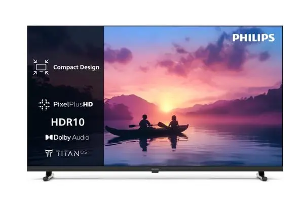 Philips  32" FHD LED 1920x1080, DVB-T/T2/T2-HD/C/S/S2, HDR 10, HLG, Dolby Audio, Smart, Titian, Pixel Plus FHD - 32PFS6000/12