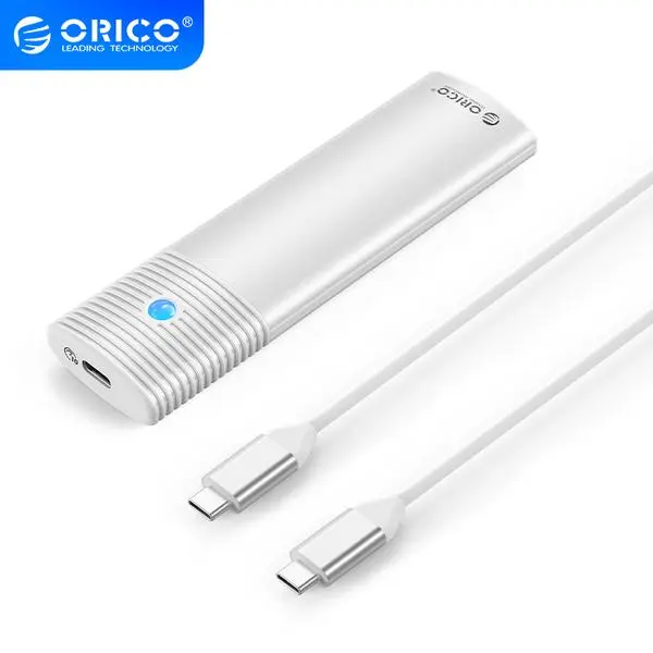 Orico Orico външна кутия за диск Storage Case M.2 NVMe M/B key 10 Gbps White PWM2-G2 - PWM2-G2-WH-EP