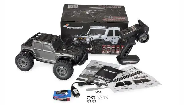 Преглед на Amewi RC автомобил Gantry Cross Truck Li-Ion 1300mAh сив/14+