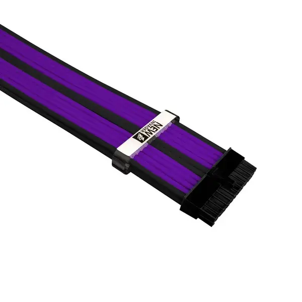 1stPlayer Комплект удължителни кабели Custom Modding Cable Kit Black/Violet ATX24P, EPS, PCI-e - BVL-001