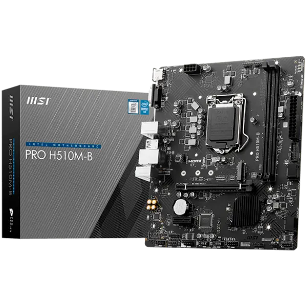 MSI PRO H510M-B DDR4, mATX, Chipset H470 (supports only 10th Intel processors), Socket 1200 - PRO_H510M-B