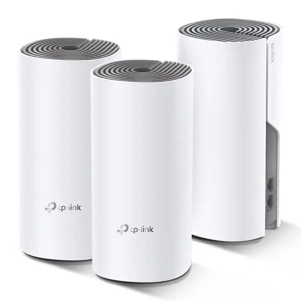 Безжична Mesh Wi-fi система TP-Link Deco E4 AC1200 (3-pack) (v)