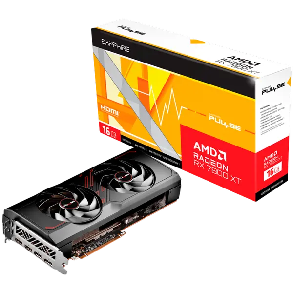 SAPPHIRE PULSE AMD RADEON RX 7800 XT GAMING 16GB GDDR6 DUAL HDMI / DUAL DP - 11330-02-20G