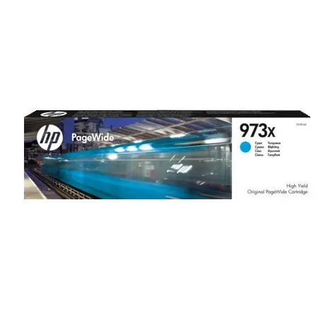 HP 973X High Yield Cyan Original PageWide Cartridge - F6T81AE