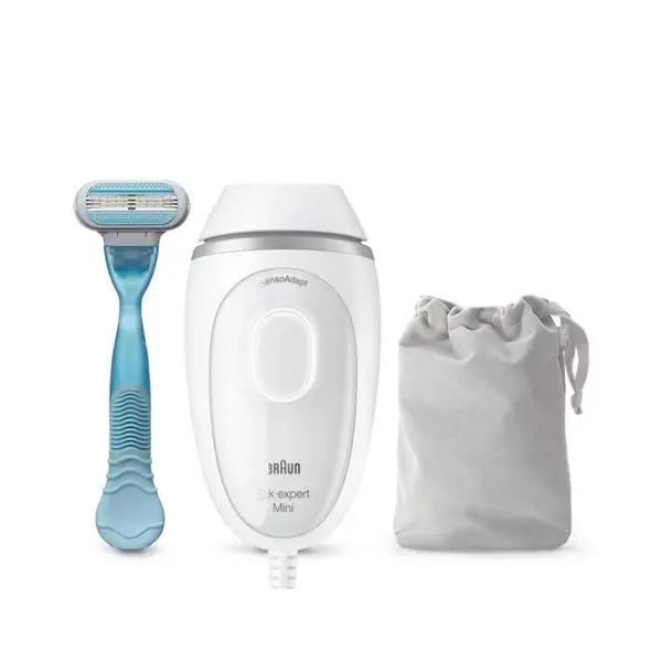 Фотоепилатор Braun Silk Expert Mini (PL1124), 3 степени на скорост, SensoAdapt, бял