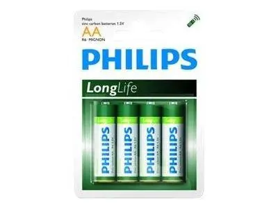 Philips Longlife батерия R6 AA (E), 4-blister - R6L4B/10