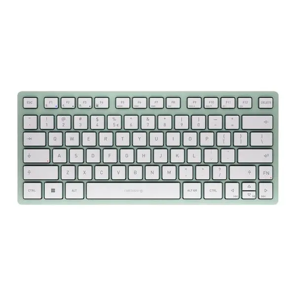 Преглед на Безжична клавиатура CHERRY KW 7100 MINI BT, Bluetooth, Бледозелена