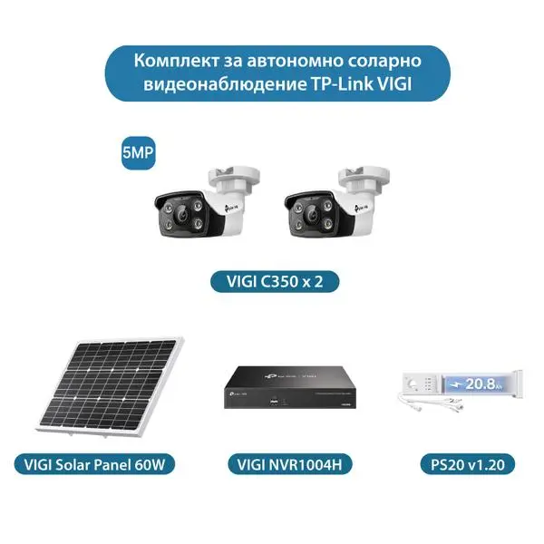 Комплект компактно соларно решение VIGI: Ефективна сигурност за динамични обекти,