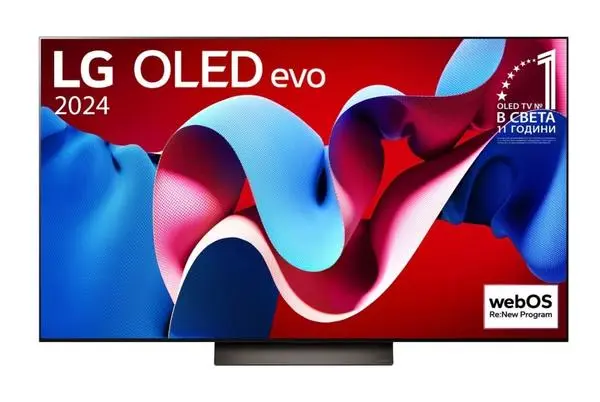 LG  55" UHD OLED evo, 4K (3840 x 2160), DVB-C/T2/S2, Full Cinema Screnn, Alpha 9 AI 4K Gen7, 144Hz, ThinQ AI - OLED55C41LA