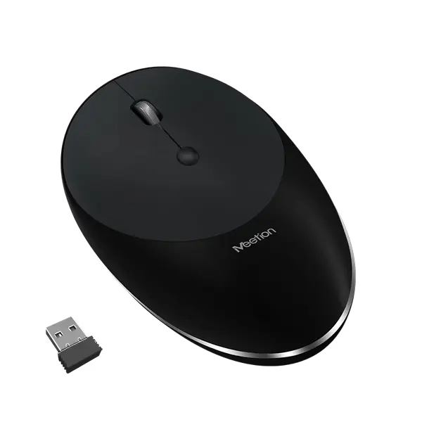 Meetion Mouse R600 Space Gray 2.4G Wireless, 3+1 Buttons, Max.1600 DPI, Switch