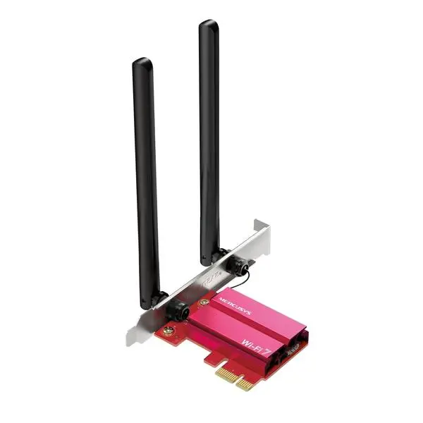 Безжичен Wi-Fi 7 Bluetooth 5.4 PCIe Адаптер Mercusys MA37BE BE6500 (v)