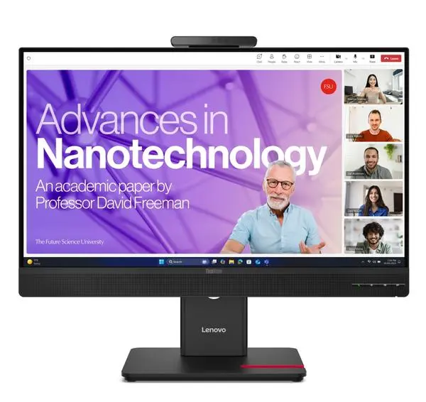 Lenovo ThinkVision T27QD-4v 27", IPS, WLED, 2560x1440, 16:9, 4ms, 48Hz120Hz, 350 cd/m2, 1500:1, webcam (5MP - 64B8UAT1EU