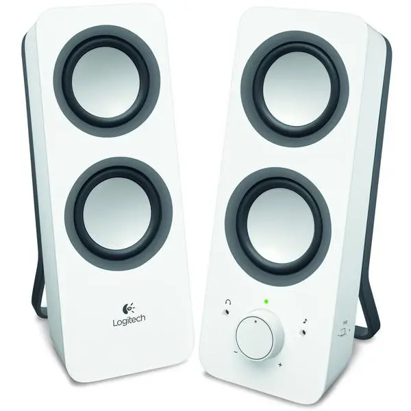 LOGITECH Z200 Stereo Speakers - SNOW WHITE - 3.5 MM - 980-000811
