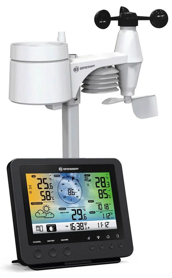 Метеорологична станция Bresser Wi-Fi 5-в-1 с цветен дисплей