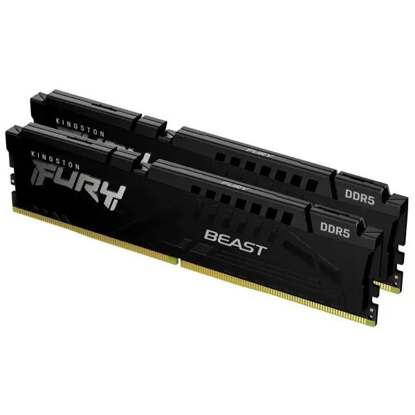 Kingston FURY Beast Black 32GB(2x16GB) DDR5 PC5-44800 5600MHz CL40 KF556C40BBK2-32 -  KF556C40BBK2-32