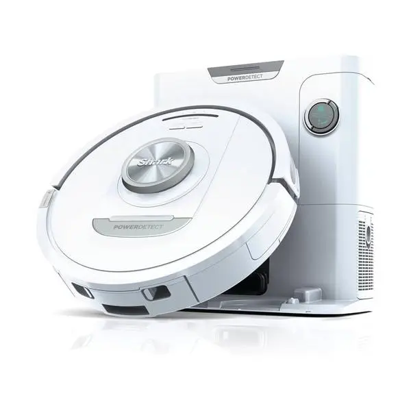 Прахосмукачка Shark PowerDetect Self-Empty, робот, 0.23л. капацитет на контейнера, до 110 минути време на работа, миещ се филтър, 360° LiDAR навигация, изкачване на препятствия, бяла