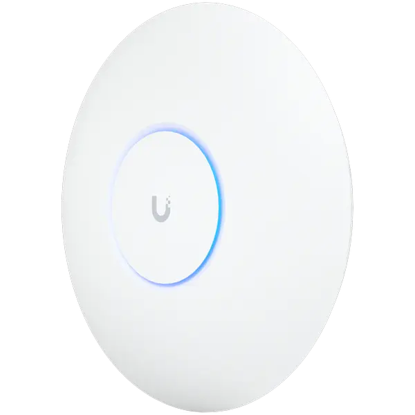 UBIQUITI U6 Pro; WiFi 6; 6 spatial streams; 140 m2 (1,500 ft2) coverage; 350+ connected devices; Powered using PoE; GbE uplink. - U6-PRO