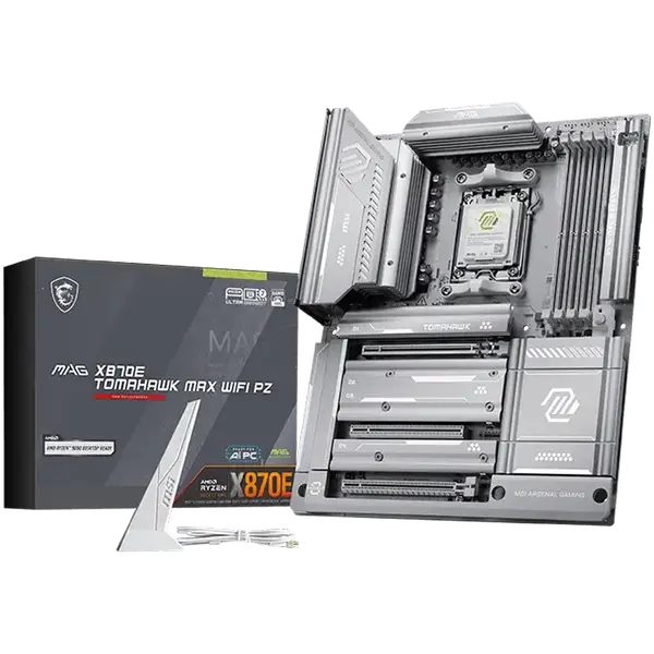 MSI MAG X870E TOMAHAWK MAX WIFI PZ, ATX, Socket AM5, 4x DDR5 Dual Channel DDR5 up to 8400(OC)MHz - MAG_X870E_TOMAHAWK_MAX_WIFI_PZ
