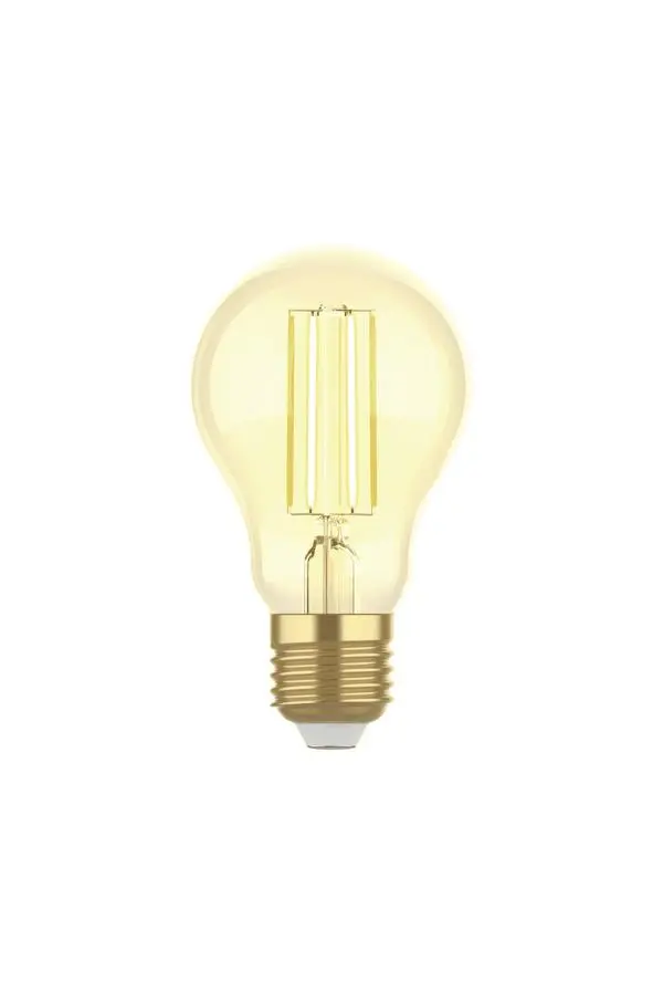 Woox Смарт крушка Light  WiFi Smart Filament LED Bulb E27, Type A60, Amber, Warm and Cool White, 4.9W/50W, 470 lm - R5137