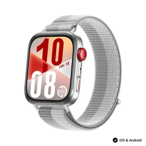 Смарт часовник Huawei Watch Fit 4 Seiya-B19F Nelon в комплект със слушалки Huawei FreeBuds SE 2, 1.82"(4.62cm) AMOLED дисплей, 10 дни време на работа, сива плетена каишка, 6942103155031_6942103101359