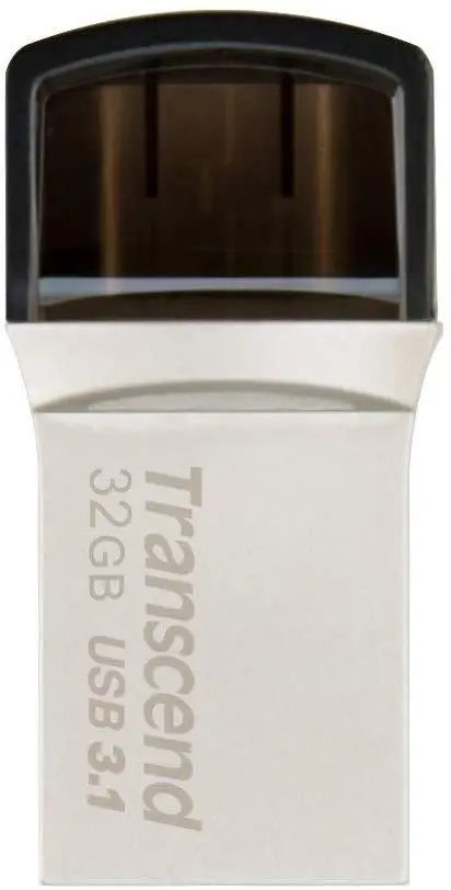 Transcend 32GB JETFLASH 890S, USB 3.1 Type C, Silver Plating - TS32GJF890S