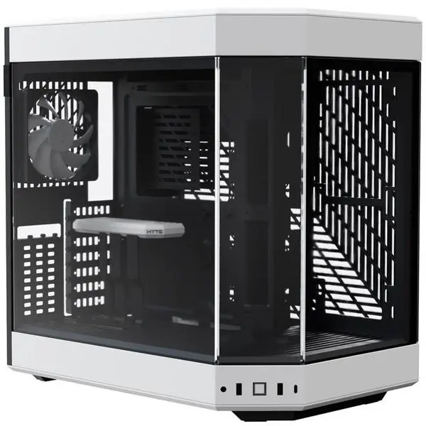 Кутия HYTE Y60 Tempered Glass, Mid-Tower, Бяло и Черно - HYTE-CASE-GEHY-007