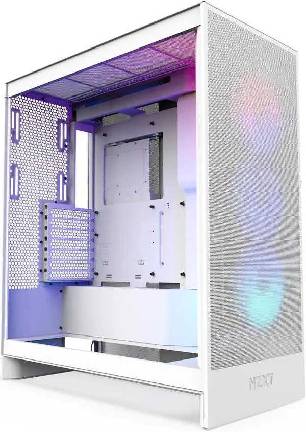 Кутия NZXT H7 Flow RGB 2024 Edition - White - NZXT-CASE-H72FW-R1