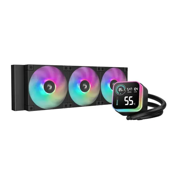 DeepCool DeepCool водно охлаждане Water Cooling LQ360 LCD Screen, A-RGB - R-LQ360-BKLSMW-G-1