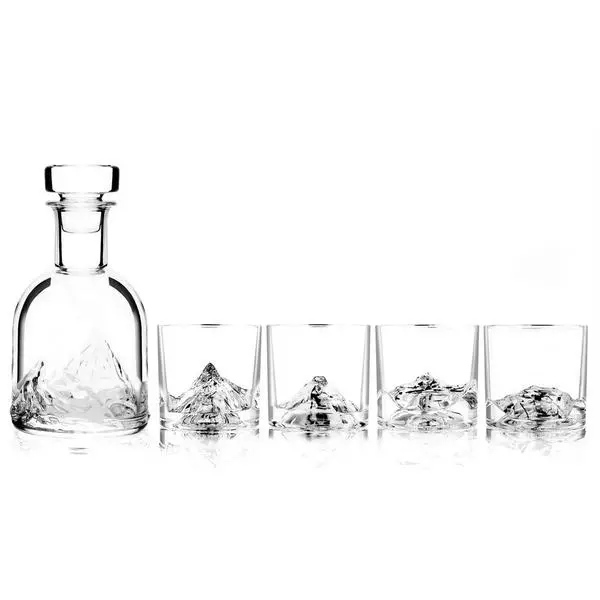 Комплект чаши и бутилка за уиски LIITON PEAKS 5 части - 1006972