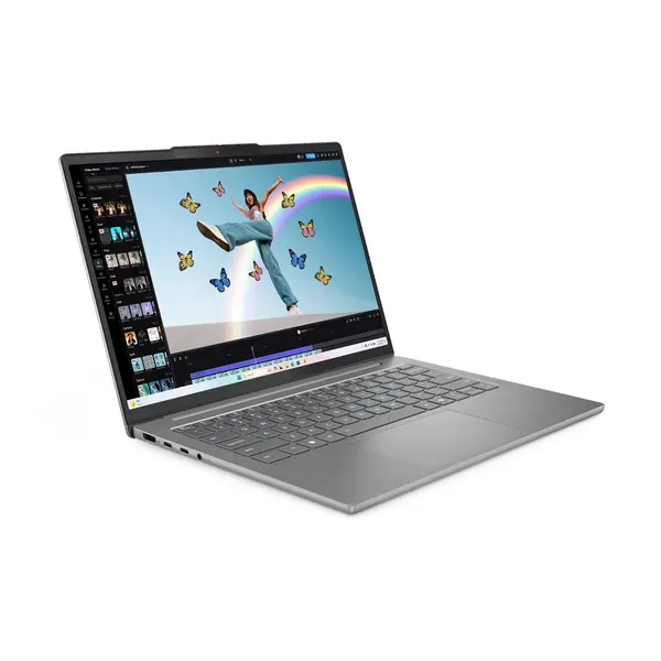 Лаптоп LENOVO IP5 SLIM 14 /83HV002NBM,  14",  AMD Ryzen 7 8845HS (8C / 16T, 3.8 / 5.1GHz, 8MB L2 / 16MB L3), RAM 32GB, SSD 1TB