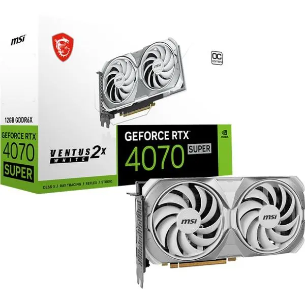 # RTX 4070 Super 12GB MSI 2X White OC GDDR6X - Мощна графична карта за игри от висок клас