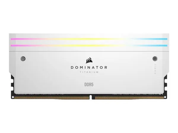 DDR5 64GB PC 6400 CL32 CORSAIR KIT (2x32GB) DOMIN. T RGB Wh -  (A)   - CMP64GX5M2B6400C32W (8 дни доставкa)