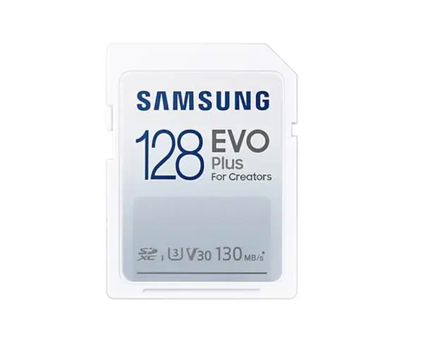 Samsung 128GB SD Card EVO Plus, Class10, Transfer Speed up to 130MB/s - MB-SC128K/EU