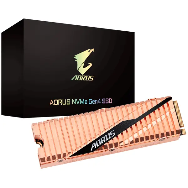 SSD Gigabyte AORUS, 1TB, NVMe, M.2 2280, PCIe Gen4 - GA-SSD-AORUS-1TB-NVME