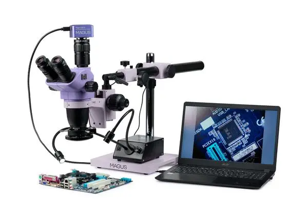Стереомикроскоп за ремонт на електронни устройства MAGUS Stereo D8TR 5905555024394