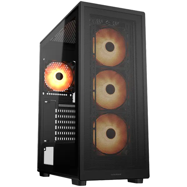 COUGAR MX220 RGB PC Case, Mid Tower, Black - CGR-2AC8B-RGB