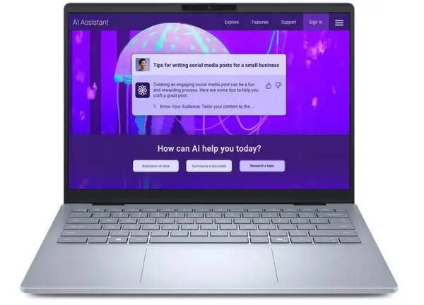 Лаптоп Dell 14 Plus DB14250 Intel Core Ultra 7 256V 2.20 GHz, 12 MB cache, 16GB 8533MT/s onboard, SSD 1000GB M.2 PCIe NVMe - DB14250_LNL_204